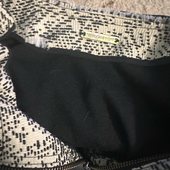 Rebecca Minkoff Small Raw Hem Zip Up Long Sleeve Color Block Moto Blazer XS - Picture 12 of 13